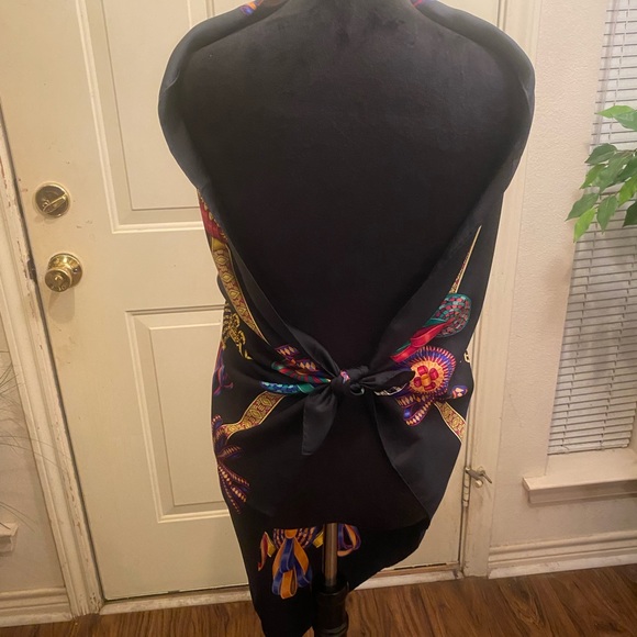 Hermes Les Rubans du Chevalier 100% Silk Scarf-#2 - Picture 4 of 9